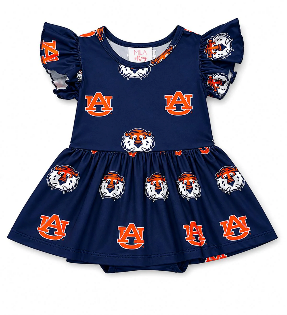 Auburn Blue Flutter Twirl Bodysuit