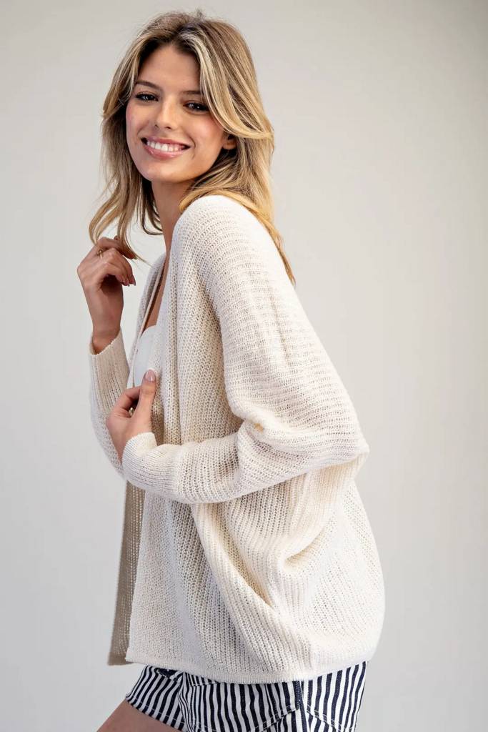 Open Dolman Sleeve Cardigan