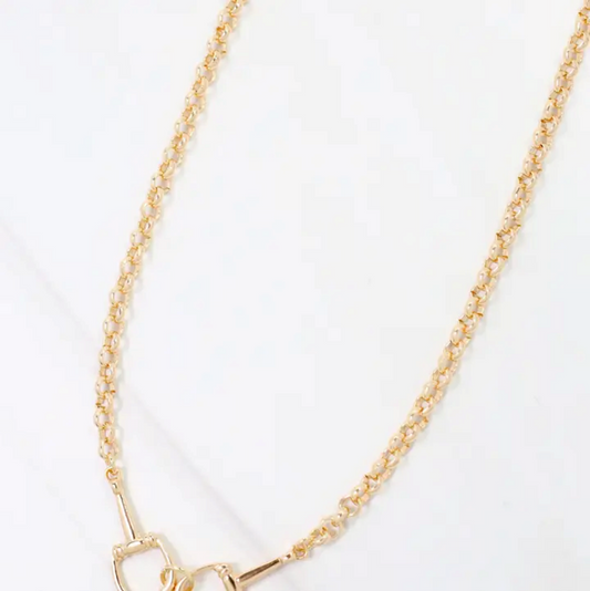 Boyer Double Horsebit Necklace