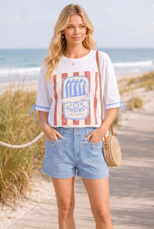 Vintage Sardines Graphic Tee