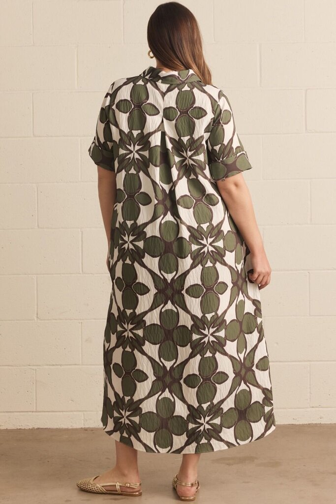Short Sleeve Middi Shirt Dress