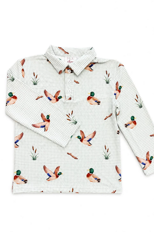 Duck Pond LS Polo