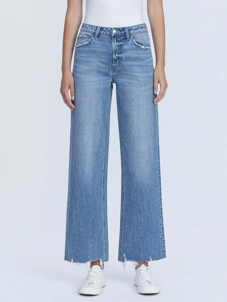 High Rise Crop Wide Leg Pants