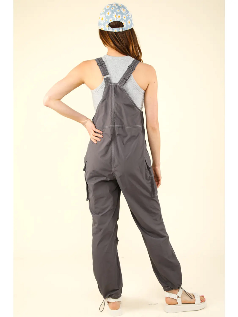 Casual Sleeveless Cargo Jumpsuit