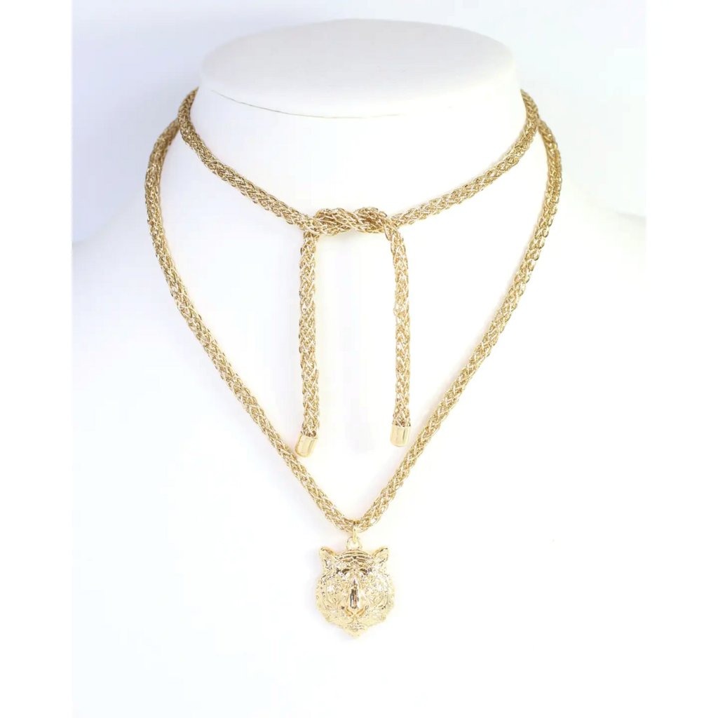 Corie Cord Necklace - Tiger