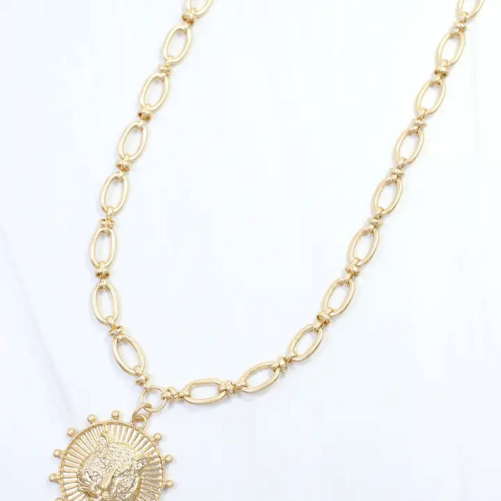 Carmen Coin Necklace - Tiger