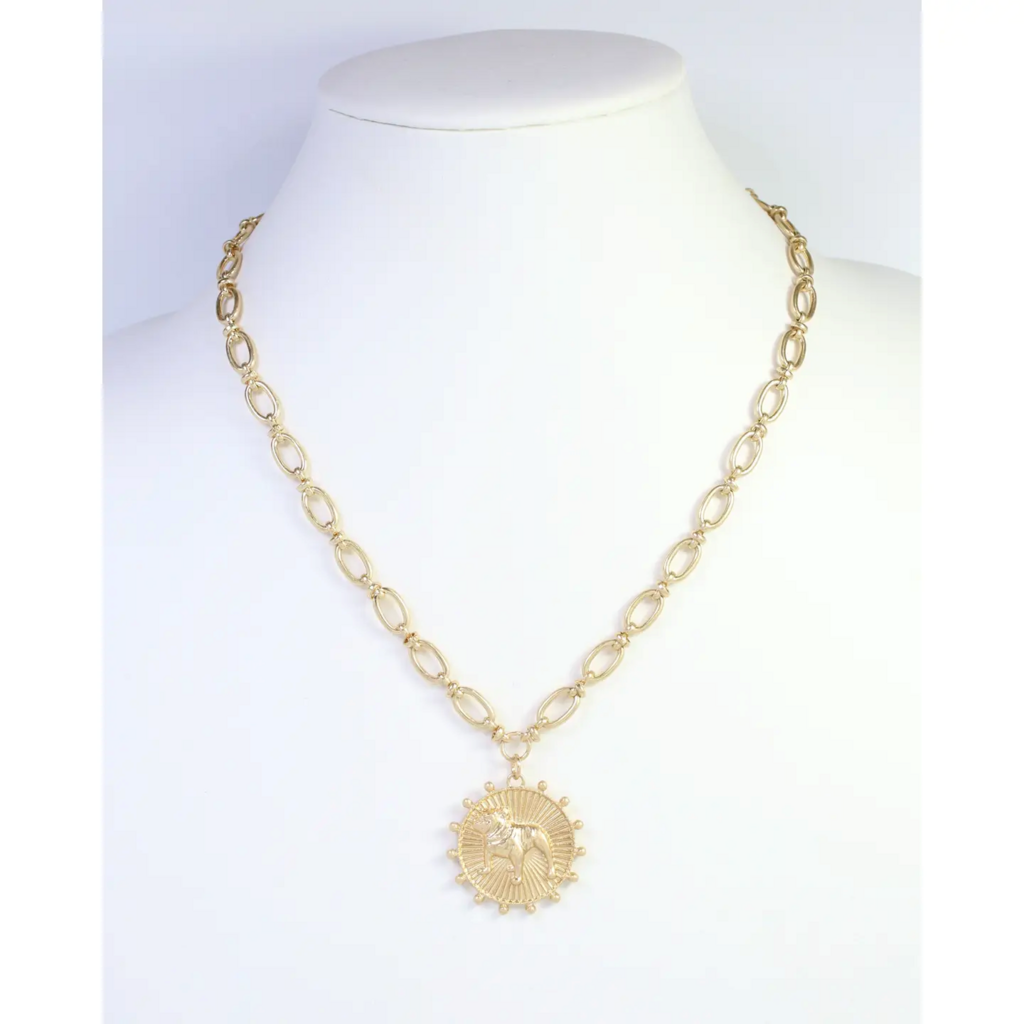 Carmen Coin Necklace - Bulldog