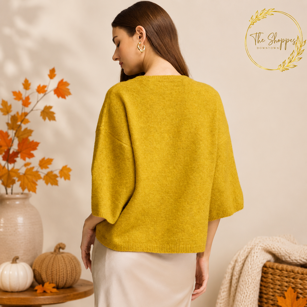 3/4 Sleeve Sweater