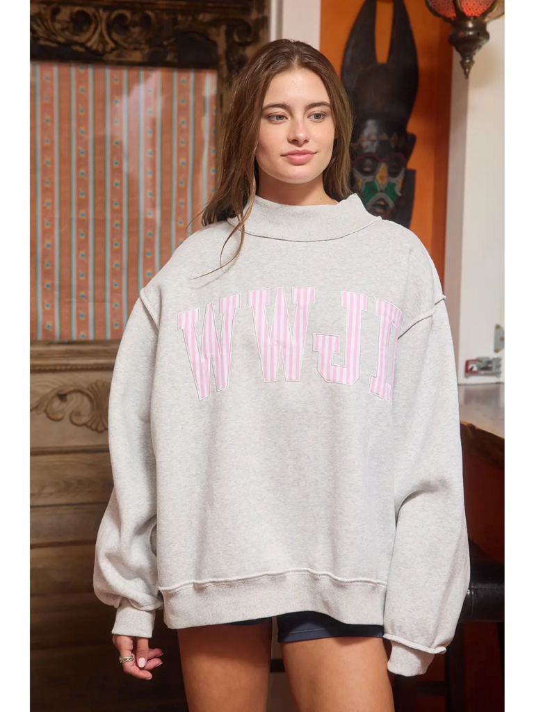WWJD Mockneck Sweatshirt