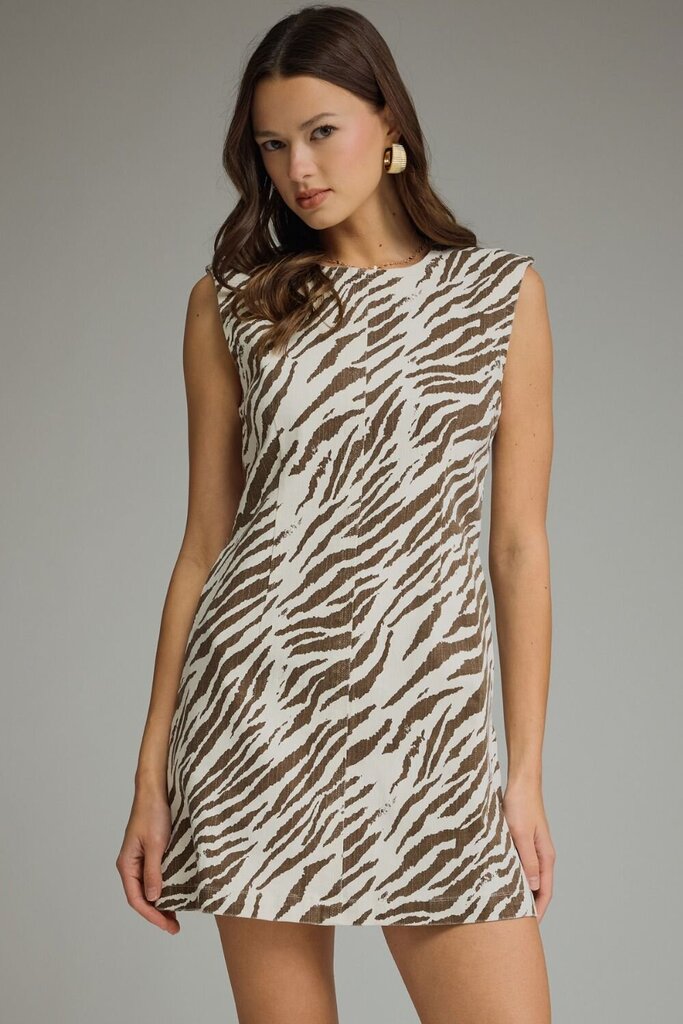 Zebra Print Sleeveless Mini