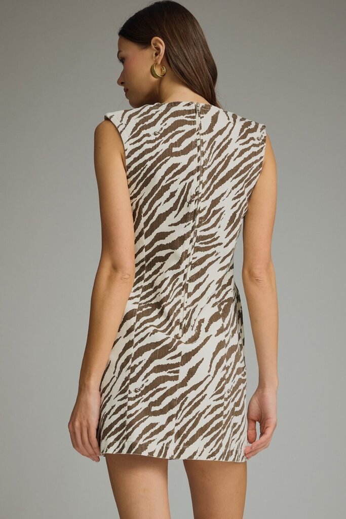 Zebra Print Sleeveless Mini