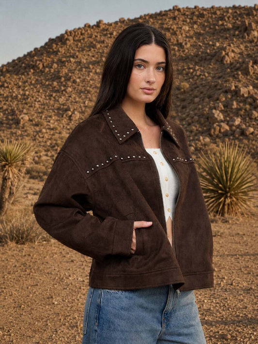 Studded Suede Jacket