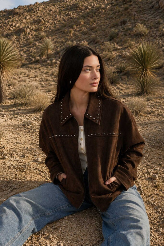 Studded Suede Jacket