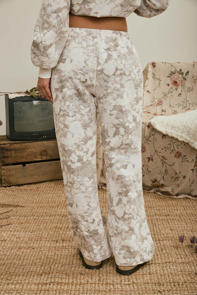Floral Wash Wide Leg Loungers