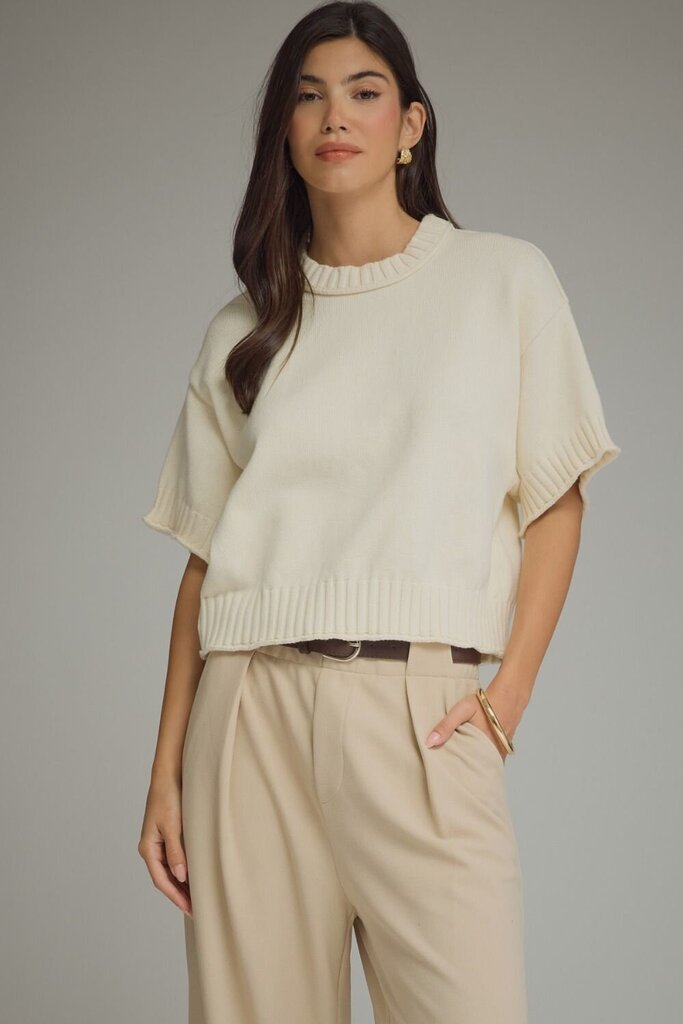 Round Neck Knit Top
