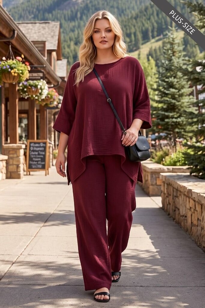 100% Cotton Poncho Set