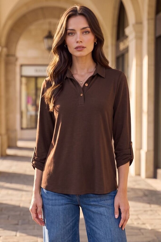 Chocolate Harper Blouse