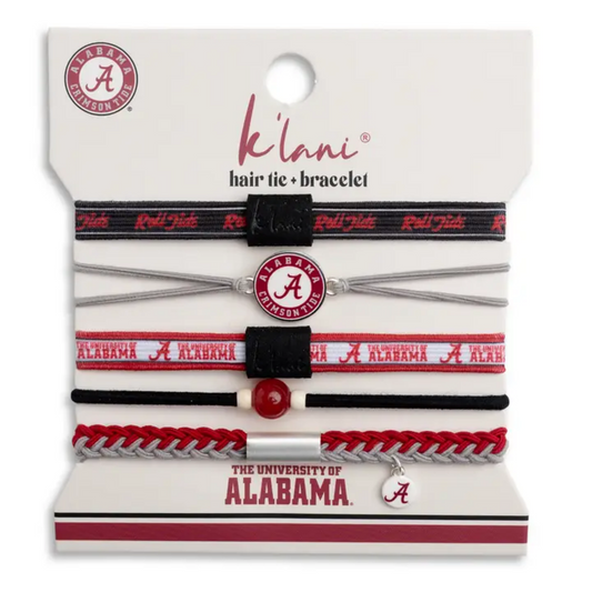 Alabama K'Lani Gameday Hair Tie Bracelets