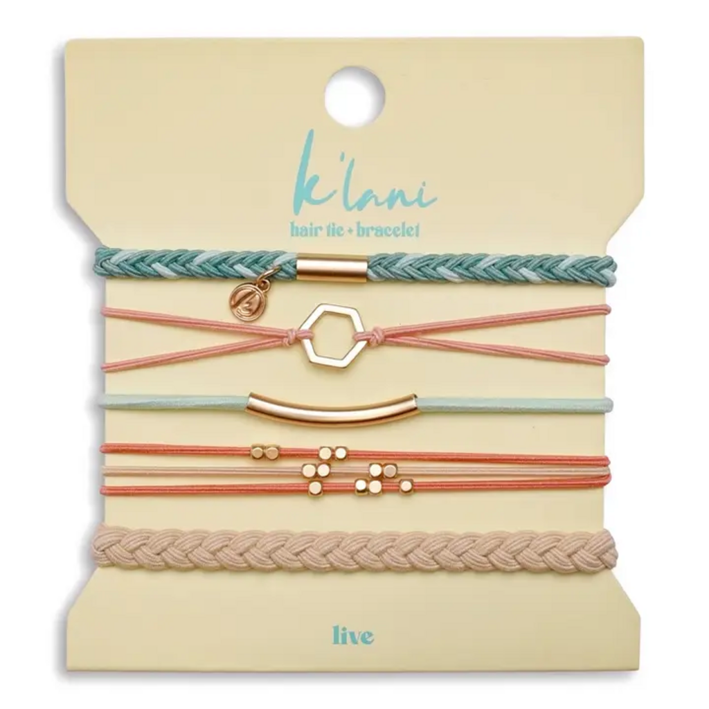 "Live" K'Lani Hair Tie Bracelets - MED
