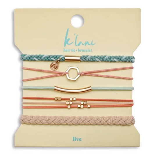 "Live" K'Lani Hair Tie Bracelets - MED