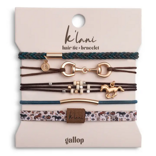 "Gallop" K'Lani Hair Tie Bracelets- MED