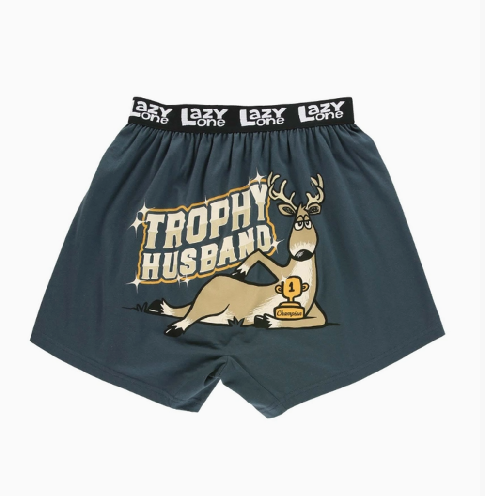 Trophy Husband Blue Boxer