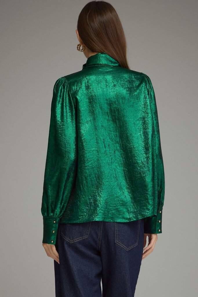 Metallic Tie Neck Top