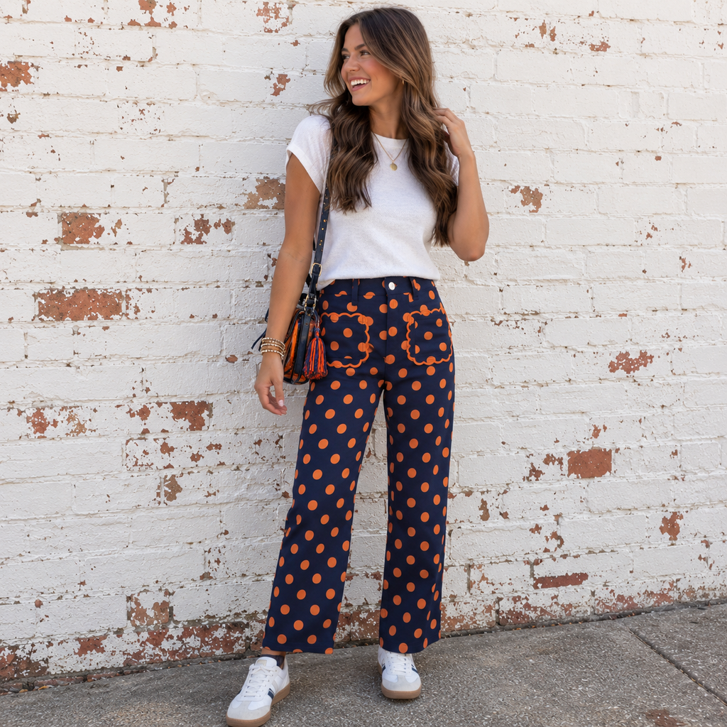 Gameday Polka- Dot Pants