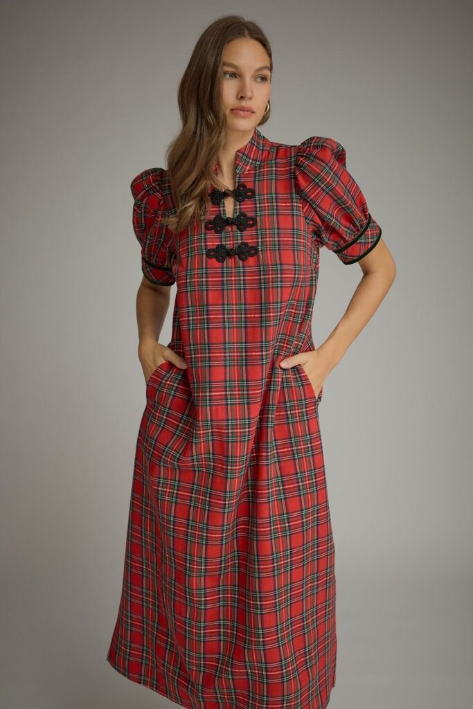 Plaid Loop Detail Middi