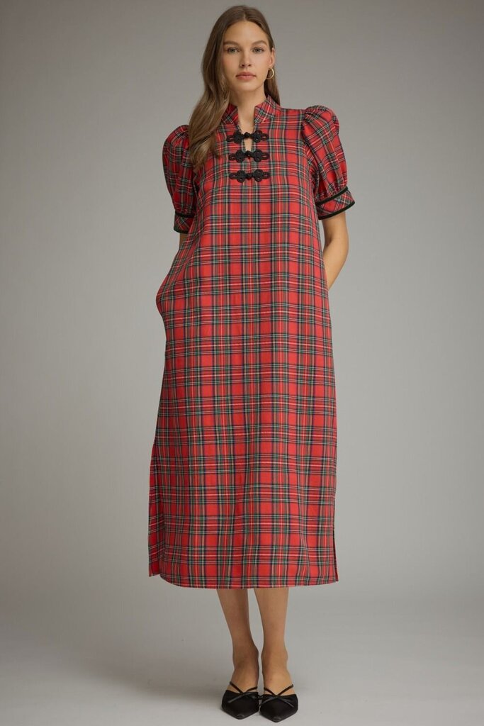 Plaid Loop Detail Middi
