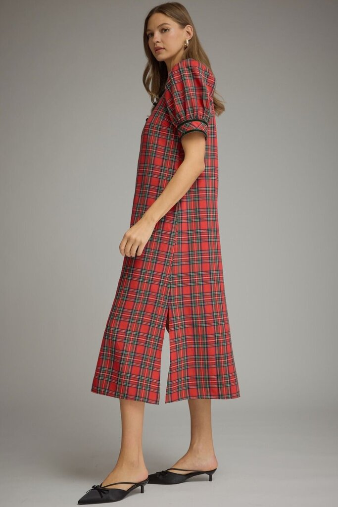 Plaid Loop Detail Middi