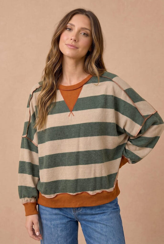 Oversized Striped Top