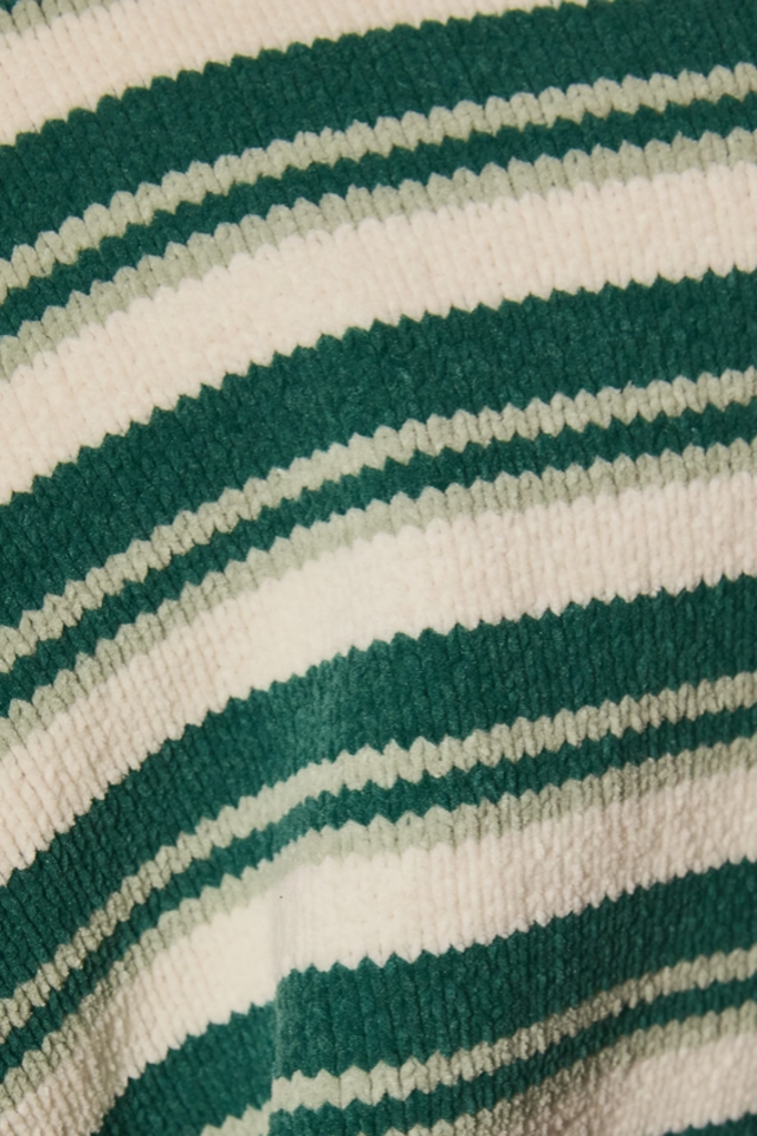 Mock Neck Striped Sweater