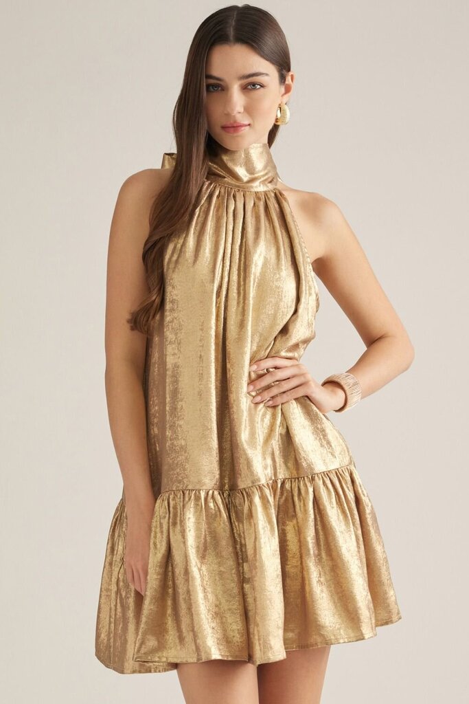 Metallic Halter Mini