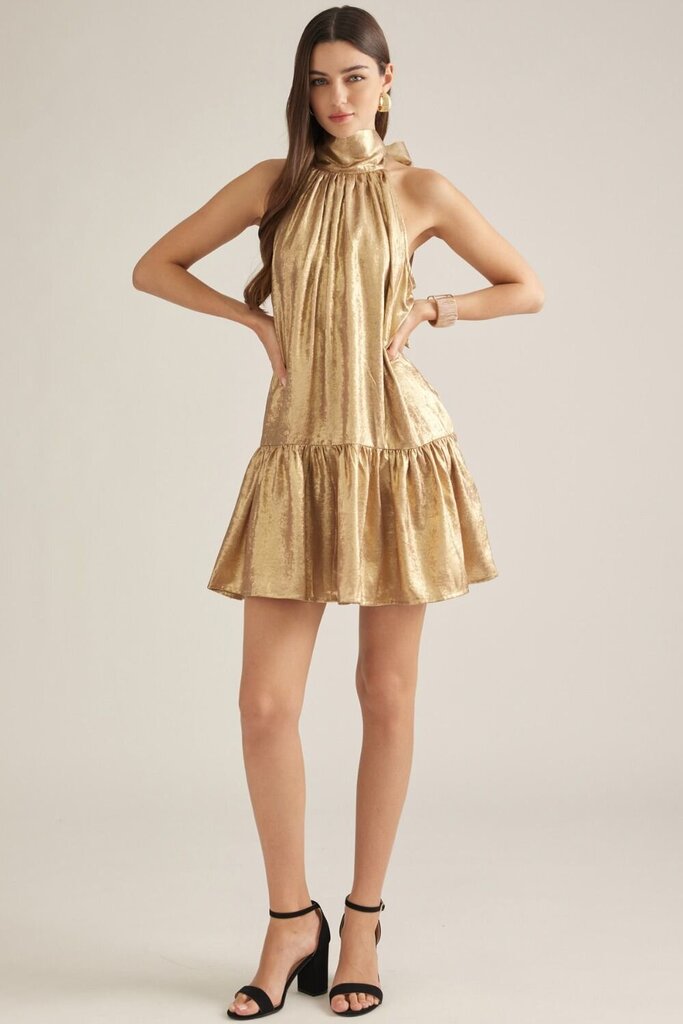 Metallic Halter Mini