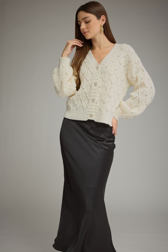 Rhinestone V-Neck Cardigan
